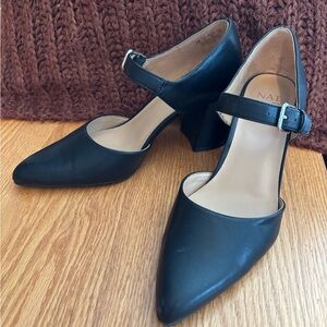 Naturalizer Black Pixie Mary Jane Heels